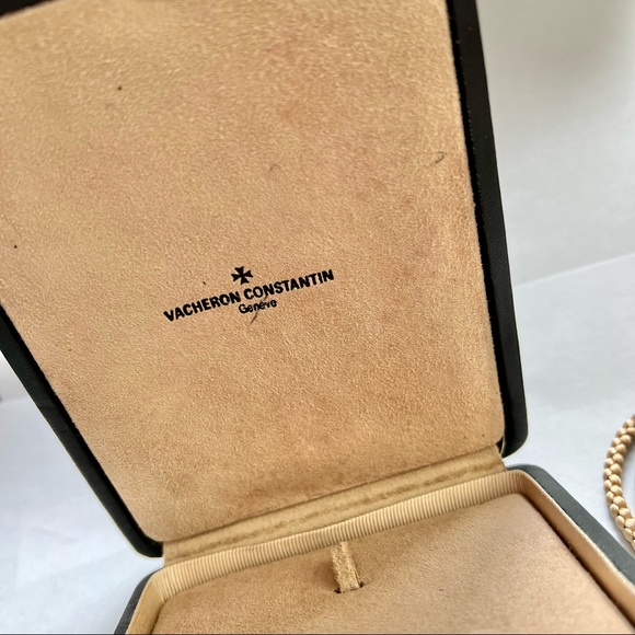 VACHERON CONSTANTIN Black Leather Jewelry Box 5.25x4x1.25 inches - Picture 2 of 11